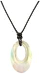 Pami Accessories Colier cu cristal Swarovski oval, CLC-100, 30-60 cm, Negru