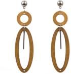 Pami Accessories Cercei dama Pami, JD1218-463, 9.5x2.5 cm, Bej