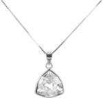 Pami Accessories Colier Argint 925 cu cristal Swarovski, 40 cm, CLC-250, Argintiu