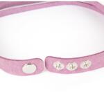 Pami Accessories Bratara de dama din piele intoarsa cu strasuri, BC-40, 40 cm, Lila