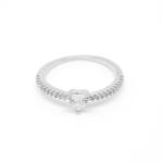 Pami Accessories Inel placat cu aur alb Lois, 17.2 mm, IC-50, Argintiu