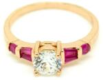 Pami Accessories Inel placat cu aur roz Barbara, 16.4 mm, IC-30, Auriu roze