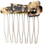  Pieptene de par curea, PAR-30, 5.5x2 cm, Negru/Bej