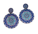 Pami Accessories Cercei din lemn Pami, JD1218-462-1, 8x6 cm