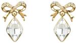 Pami Accessories Cercei dama fundita cu cristal Swarovski, placati cu aur, 2.5 x 1.4 cm, Auriu