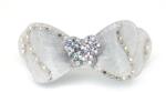 Pami Accessories Clama de par cu cristale Swarovski, fluture, lila