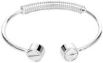 Pami Accessories Bratara fixa Hope placata cu aur alb, Argintiu