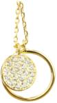 Pami Accessories Colier argint 925 Pami placat cu aur 14k, cu pandantive cercuri, auriu