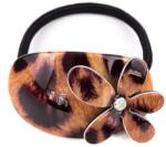  Elastic de par cu floare, PAR-30, 5.5x3.5 cm, Leopard