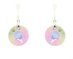 Pami Accessories Cercei argint placati cu rodiu, cu cristal Swarovski