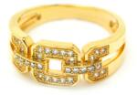 Pami Accessories Inel placat cu aur Kathy, 16.7 mm, IC-60, Auriu
