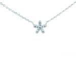 Pami Accessories Colier argint 925 rodiat Pami, cu pandantiv floricica cu strasuri zirconiu, argintiu