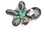 Pami Accessories Brosa fantezie, placata cu rodiu, cu cristale Swarovski