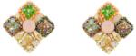Pami Accessories Cercei handmade romb cu cristal Swarovski mat, CCF-50, multicolor