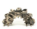 Pami Accessories Cleste de par unicat, petale de floare, gri