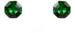 Pami Accessories Cercei dama cu cristal Swarovski hexagon, 8x8 mm, CCC-80, Verde/Auriu