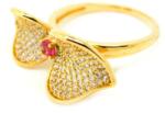 Pami Accessories Inel placat cu aur Elaine, 18 mm, IC-80, Auriu