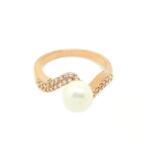 Pami Accessories Inel placat cu aur roz Jacqueline, 15.5 mm, IC-50, Auriu roze