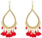 Pami Accessories Cercei dama Pami, JD1218-496, 8x4 cm, Rosu