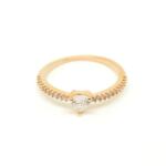 Pami Accessories Inel placat cu aur roz Lois, 17.2 mm, IC-50, Auriu roze