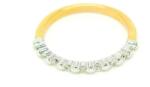 Pami Accessories Inel placat cu aur Jennifer, 17.6 mm, IC-30, Argintiu/Auriu