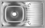 Ertone Chiuveta inox pentru blat 43.5x76 cm anticalcar cu preaplin FREDDO ERT-SN 9002S, disponibil stanga (SN9002S) Chiuveta