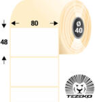 Tezeko 80 * 48 mm, thermo etikett címke (1000 címke/tekercs) (T0800004800-001)