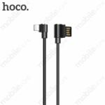 hoco. Long Roam U37 iPhone Lightning Adat- és töltőkábel 90 fokban hajlított 1, 2 méter fekete