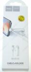 hoco. X31 iPhone Lightning Adat- és töltőkábel beépített kábelkötegelővel fehér