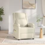 vidaXL Fotoliu de masaj electric, alb, piele ecologică (3073713)