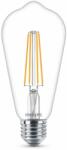 Philips Bec LED filament Philips tronconic E27 4.3-40W 470lm, clar, lumină caldă 2700K (8718699763039)