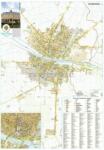 Stiefel Szatmárnémeti város (Románia) térképe, tűzhető, keretes