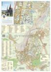 Stiefel Vajdahunyad város (Románia) térképe, tűzhető, keretes
