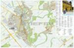 Stiefel Mosonmagyaróvár tűzhető, keretezett várostérképe