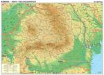  Hartă de perete România Fizico-Geografică