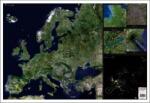  Mapă de birou - Europa - Imagine din satelit