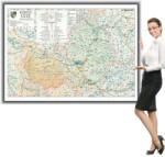  Harta județului Cluj în ramă de aluminiu