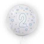 Tuban Balon transparent - albastru 45 cm, cifra 2, baieti Tuban RB31202
