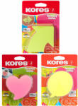 KORES Notes autoadeziv 70x70 mm, 250 file, 5 culori neon KORES Fantasy