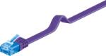 Goobay Cablu de retea RJ45 CAT 6A flat UTP 0.5m Mov, Goobay 96302 (G96302)