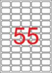 APLI Etikett, univerzális, 36, 8x23, 8 mm, eltávolítható, kerekített sarkú, 5500 etikett/csomag (03051)