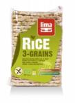 Lima Rondele de orez expandat cu 3 cereale eco 130g Lima - supermarketpentrutine