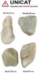 Palm Stone Piatra Lunii Alba Naturala - 45-66 x 33-44 x 15-29 mm - ( XXL )