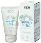eco cosmetics Lapte de plajă bio SPF 50 pentru piele sensibilă cu ulei de zmeură Eco Cosmetics 75-ml