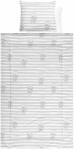 Lorelli - Lenjerie 4 piese , Striped din Bumbac, Gri (20800025401) Lenjerii de pat bebelusi‎, patura bebelusi