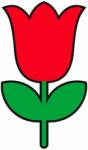  Óvodai címke, öntapadó matrica A/5 méretben 35+12 jel virág tulipán