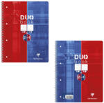 Clairefontaine Caiet cu spirala dubla A4, 80 file, CLAIREFONTAINE Duo Book