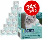 Bozita 24x370g Bozita falatoknedves macskatáp- Lazac szószban