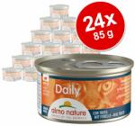 Almo Nature Daily 24x85g Almo Nature Daily Menu Nyúl mousse nedves macskaeledel