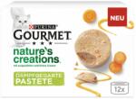 Gourmet 12x85g Gourmet Nature's Creations Mousse nedves macskatáp- Lazac & zöldbab